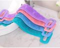 Silicone Bath Body Brush Scrubber Soft Rubbing High Quality Exfoliating Massage For Shower Cleaning Bathroom Strap Belt Back Wash Clean Scrub Magic Skin Scrubber Brush Home Remove Stains Tool Medical 70cm Flexible Loofah Friction Comfort Double Sided. 