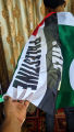Palestine Pakistan Flag (Total 2 Pieces) Premium Palestine Or Pakistan Flag  Decoration Home Top Roof /Big Size Palestine Flag ( 2 X 3 Feet ) Premium  Flags. 
