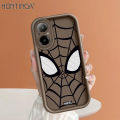 Hontinga for Realme C67 4G Back Cover Spider-Man Pattern Ladder Soft Camera Protection Rubber Phone Case. 