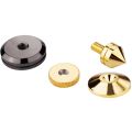 4 Set Gold Speaker Spike with Floor Discs Stand Foot Isolation Spikes Professional Speaker Accessories. 