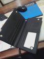 Stylish long PU leather mobile wallet for men with zip. 