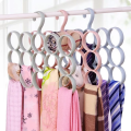 1 PCS 15 Ring Hole Hanger Plastic Hanging Storage Organizer Rack Scarf Holder Ties, Shawls, Accessories 5 Sections Ring Hanging Hanger. 
