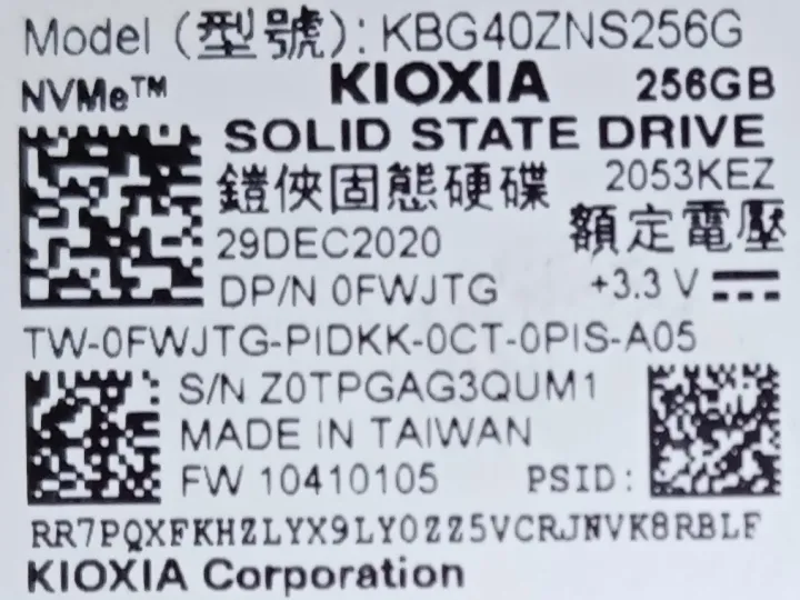 KIOXIA%20NVME%20M2%20256GB%20Solid%20State%20Drive%202230%20SSD%20For%20Laptop%20-%20Image%204