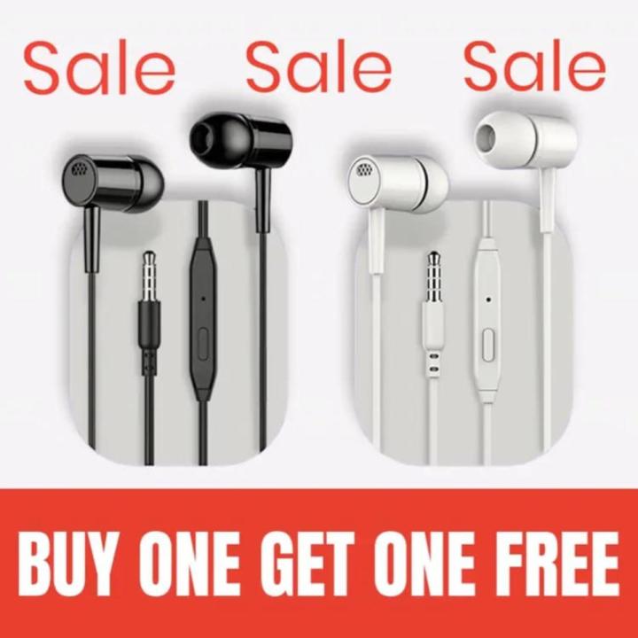 BUY 1 GET 1 FREE L29 Stereo Handsfree/Earphones - Handsfree - Best Quality Music Sound Handfree Earphones - In Ear Phones