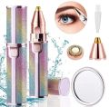 2in1 Super facial & body hair Trimmer for girls | Rechargeable painless electric shaver with LED Light for Face, Lips, Nose & Body and undershave for females | Best for females. 