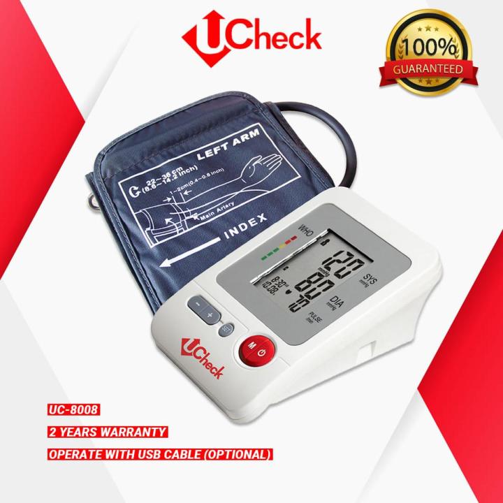 Ucheck%20-%208008%20Blood%20Pressure%20Monitor%20%E2%80%93%20Upper%20Arm%20BP%20Operator%20Cuff%20Machine,%20Accurate%20Automatic%20High%20Blood%20Pressure%20Machine%20Kit,%20Pulse%20Rate%20Monitor%20with%20USB%20Port%20-%20Image%202