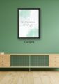 A5 Size Inspirational Quote Wall Frame for Living Room, Bedroom, Kids Room Wall Art Sign, Inspirational Quotes Family Wall Decoration Poster, Home Dining Room Living Room Wall Decor and wall frames. 