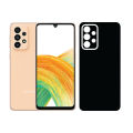 Back Paper For Samsung Galaxy A33 5G Self Adhesive Lamination Anti-Stain 0007 Black Sheet Wrap Cover. 