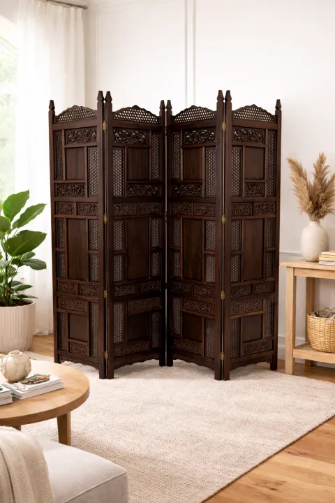 Elegant%20Hand-Carved%20Sheesham%20Wood%20Folding%20Screen%20Room%20Divider%20-%20Image%204