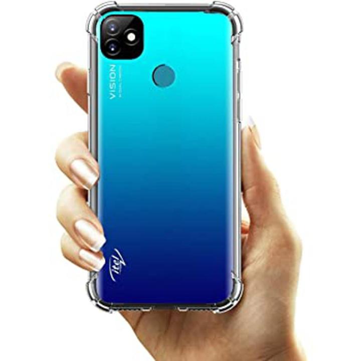 Itel Vision 1 PLUS Transparent Silicon Back Cover Bumper Case for Itel Vision 1 PLUS
