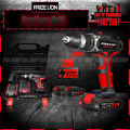 PRIDE LION Lithium Cordless Drill & Screwdriver 21V - Double Battery - Two Speed Brush less Motor. 