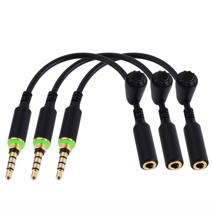 3-Pack) Replacement Headphone Adapter Cable for Smàrtphònè Waterproof Cases, 3 Ring Jack Male to Female Audio Aux Cord w/Jack Cover Seal Screw for Waterproof Case