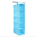 Household Essentials Cedarline 6-Shelf Hanging Closet Organizer, Heavy-Duty Cotton Canvas, Breathable, Versatile, Compact, Perfect for Rod or Wire Closets, Natural. 