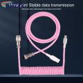 Keyboard Cable Extra-long Type-C to USB Coiled Gaming Keyboard Cable. 