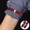 2 Pieces Metal Sleeve Holders Arm Bands Non Slip Adjustable Arm Shirt Garters for Party. 
