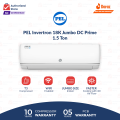 PEL Inverter Split AC  | 1.5  TON | PINV Jumbo DC Prime T3 18K | Wi-Fi | T3 Compressor | Heat and Cool | 80% Energy Saving | Big Size Indoor & Outdoor with 10 Years Compressor Warranty\ Installation Free. 