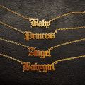 Stainless Steel Necklaces For Women Girl Angel Babygirl Princess Pendant Necklaces Gold Color Ketting Babygirl Collar. 
