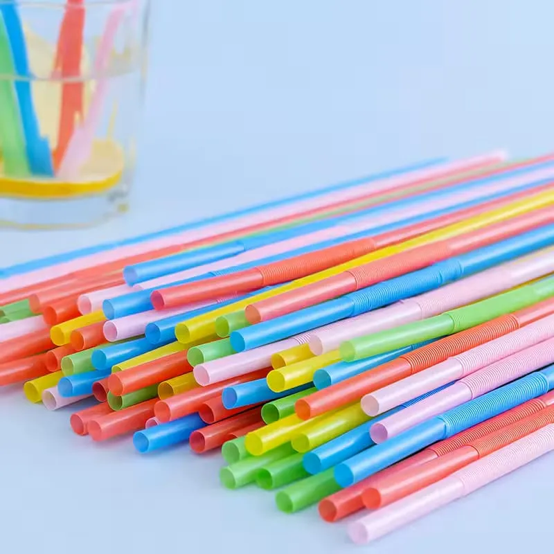 Reusable Colorful Plastic Straws