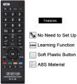 Universal Remote Control VTS-11 Compatible Replacement for Toshiba TV/HDTV/LCD/LED, Applicable CT90327 CT-90327 CT90307 CT-90307 CT90287 CT-90287 CT90273 CT-90273 CT90274. 