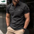 CARTELO Summer Embroidery Lapel Polo Shirt Men's Short Sleeve Business Casual Fashion Slim Fit Polo Shirt Male T-shirt. 