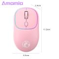 Amamia Optical Mouse Type-C Charging 2.4G Wireless Bluetooth-compatible Mice with USB Receiver. 