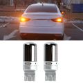 2Pcs Chrome 7440 T20 144SMD Amber Canbus Error Free LED Lamp Bulb Turn Signal Light. 