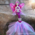 Mermaid princess sweet barbie doll set toy girl kids simulation large girl dress up doll. 