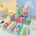 30-Pieces Mini Wet Wipes Tissue in Cartoon Printed Tin Can for Cleaning Face Body for Kids Girls Men Women, Wet Wipes Napkin, Portable Tin Wet Wipes. 