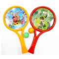 Plastic Racket Pair With 2 Balls Super Bouncy Racket For Boys And Girls- Racket Game Balls. 