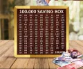 500,000 Saving Box – Acrylic/Wooden Money Box for Daily Savings | Kids Goal Chart | Perfect Gift for Hajj, Umrah, Ramadan & Eid Wooden Money Box I Money Saving Box I Gift Box I Money Box I Umrah Box I Umrah Money Saving Box I Umrah Money Box I. 