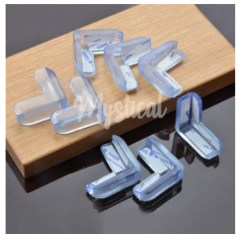 4 Pcs Child Baby Safety Silicone Triangle Shape Protector Table Corner Edge Protection Cover