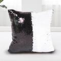 Bedding Outlet Mermaid Sequin Cushion Cover Magical Shining Pillow Case 40X40cm. 