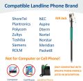 Wantek Corded Telephone Headset Mono w/Noise Canceling Mic Compatible with ShoreTel Plantronics Polycom Zultys Toshiba NEC Aspire Dterm Nortel Norstar Meridian Packet8 Landline Deskphones(F600S2). 