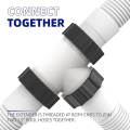 Pool Hose 1.5 Inch Pool Hose Extender for Above Ground Pool Hose Connector Parts. 