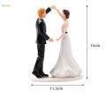 Wedding Cake Toppers Bride Groom Couple Figurines for Valentines Day Gifts. 