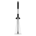 Garden Leaf Rake Cleaning Leaves Sticks and Debris Telescoping Handle Adjustable for Plants Lawns Roof Yard Gardening Camping. 
