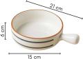 Random Color, Swirl Round Ceramic Serving Bowl with Handle, Soup Bowl, Salad Bowl, Bowl for Snacks, Microwave Safe, Dishwasher Safe (8.2 inch, 500 ml). 