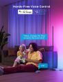 Govee RGBIC Floor Lamp, LED Corner Lamp Works with Alexa, Smart Modern Floor Lamp with Music Sync and 16 Million DIY Colors, Color Changing Standing Lamp for Christmas Bedroom Living Room Black. 