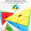 Original Moyu Meilong Pyramid Stickerless Rubik Cube 3x3 - Very Smooth Turning sticker less Pyraminx Triangle Cube Puzzle Game. 