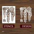 Wisteria Stencil Layering Stencils Wall Painting Scrapbook Coloring Embossing Album Decorative Template.. 