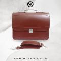 High Quality Leather (pu) office executive bag for men laptop and file bags digit lock security mens style breifcase with shoulder strap. 