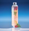 Glass Water Bottle Hydrate in style with the 1000ml Borosilicate with cover. 