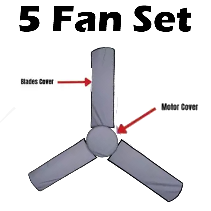 BASEIN Cover for Ceiling Fan - Protection From Dust Dust Proof Three Blade Ceiling Fan Cover