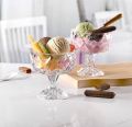 Cocktail Glasses Ice Cream Glass Bowl, Cocktail Bowls Diamond Dessert Fruit Crystal–  Pudding Glass Cups Set of 6. 