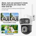 Dual lens CCTV camera, wide-angle IP camera, PTZ security camera, 4x zoom camera, 4MP UHD CCTV, P2P speed dome camera, WiFi home security camera, V380APP compatible camera, remote control CCTV camera, dual lens home surveillance camera. 