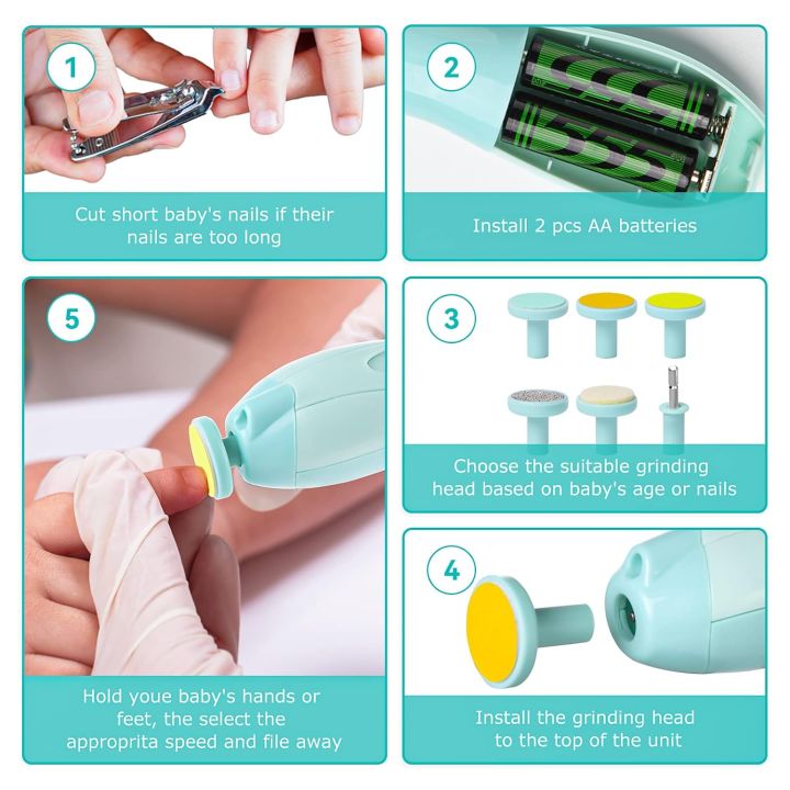 6%20in%201%20Electric%20Baby%20Nail%20Trimmer%20with%20LED%20Light%20%E2%80%93%20Safe%20&%20Gentle%20Nail%20File%20Kit%20for%20Newborns,%20Infants%20&%20Toddlers%20%E2%80%93%20Portable%20Baby%20Nail%20Clippers%20and%20Manicure%20Set%20with%206%20Grinding%20Heads%20%E2%80%93%20Quiet%20Motor,%20USB%20Rechargeable%20Nail%20Cutter%20Machine%20for%20Babies%20-%20Image%207