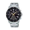 Original Casio Edifice - EFV-540D-1A9VUDF - Stainless Steel Wrist Watch for Men - Black. 
