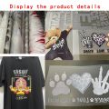 Custom Iron-on Transfers For Clothing Brand Logo PET dtf Heat Transfers ready to press picture Ironing Thermal StickerBasketball. 