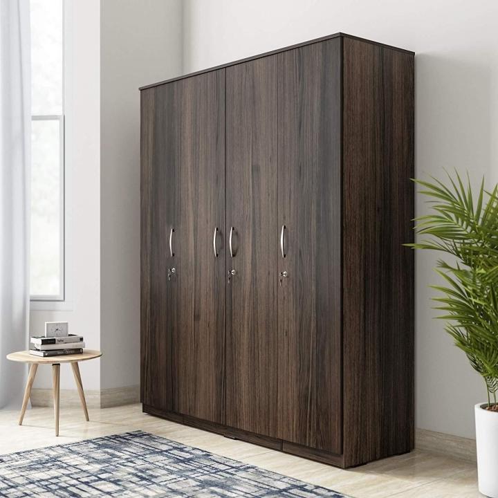 Revival 4-Door Wardrobe (Oak Finish)