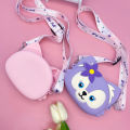 Diagonal Kids Silicone Bag Cartoon Fox Lena Belle Trend Girls Coin Purse Storage Mini Wallet Wholesale. 
